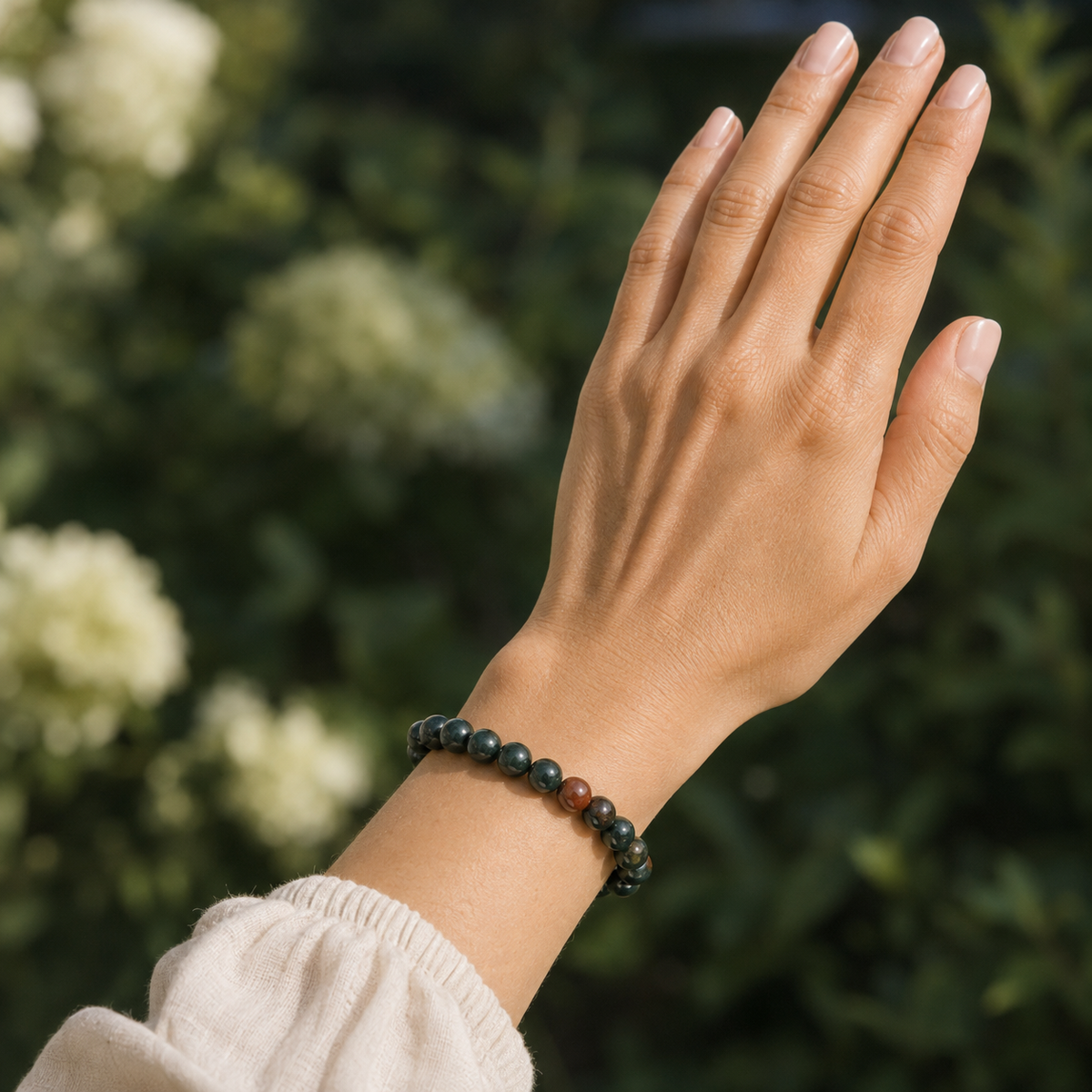 Bloodstone Bracelet | African Bloodstone Bracelet (Altruism and Strength)