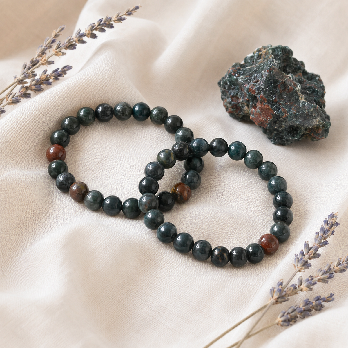 Bloodstone Bracelet | African Bloodstone Bracelet (Altruism and Strength)