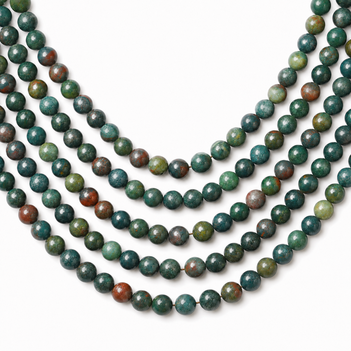 Bloodstone Beads, Natural Round Crystal Beads 4mm to 12mm