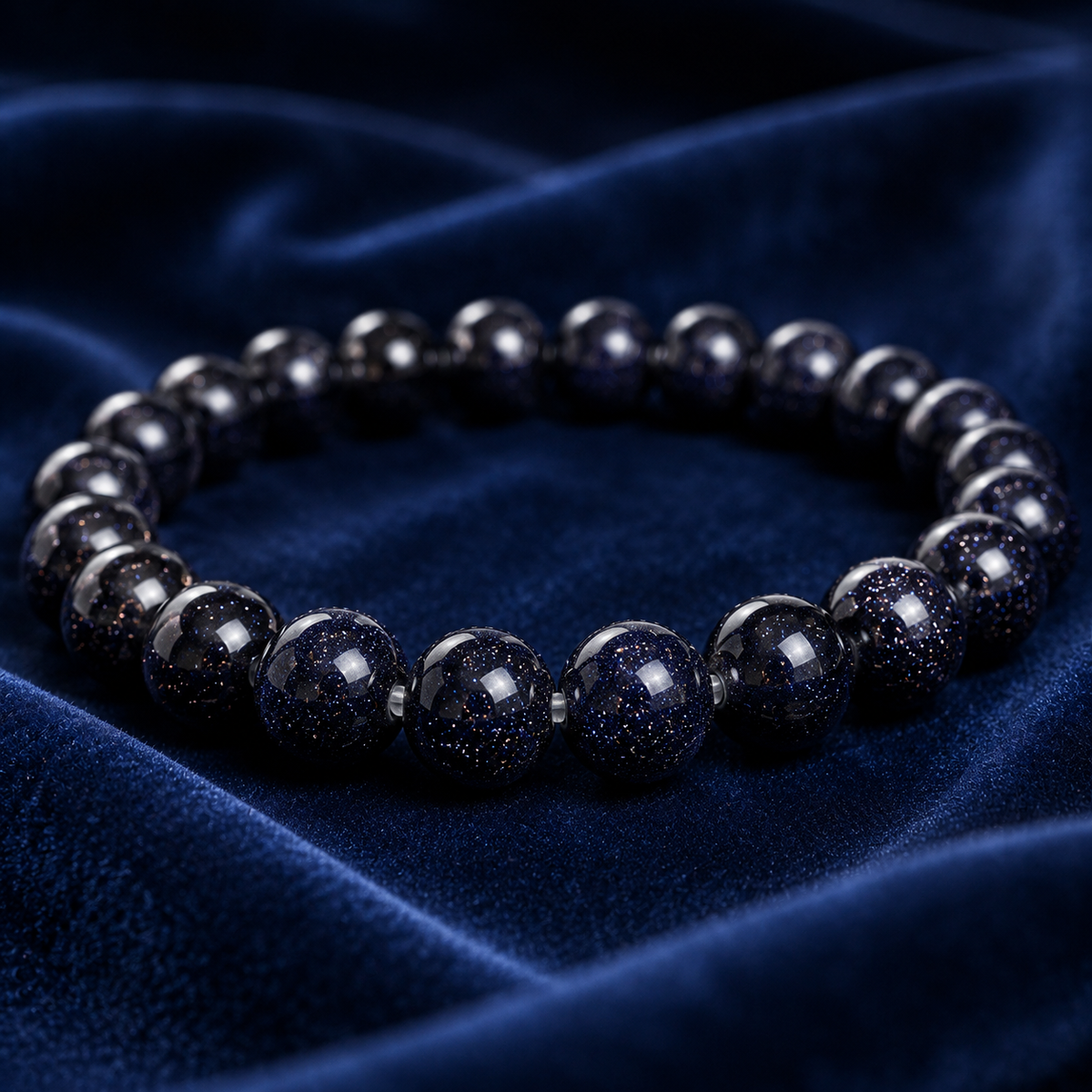 Blue Sandstone Bracelet | Carved in Sandstone Blue Bracelet (Inspiration and Trust)