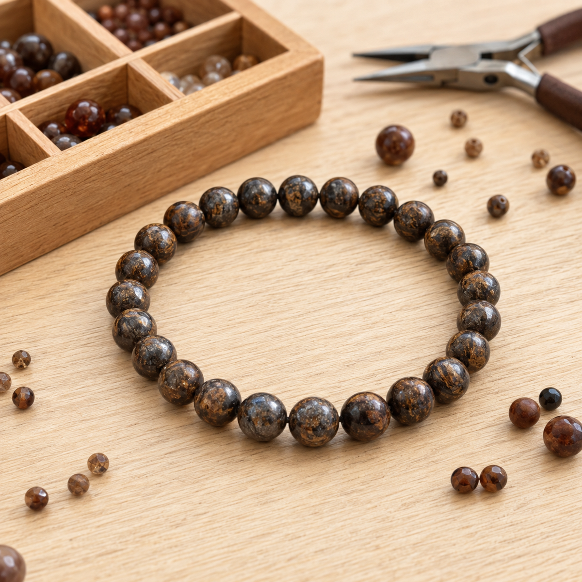 Bronzite Bracelet (Leadership and Channeling )