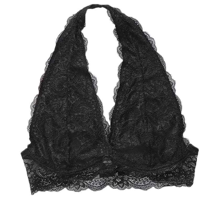 Ultra-Thin Seamless Lace Triangular Cup Bra for Women - Lingerie