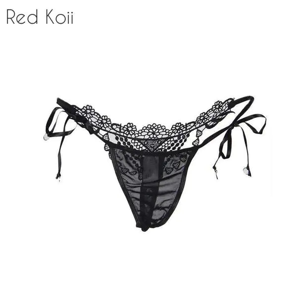 Lingerie with Lace and Rhinestone Details