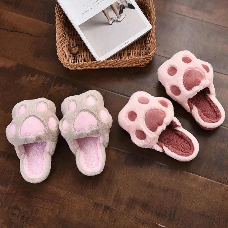 Bear Paw Cotton Slippers for Autumn and Winter- 888
