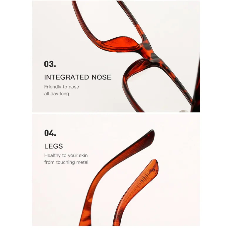 Reading Glasses Mens Womens Readers 6 PACK Square Frame Unisex Style Specs NEW!