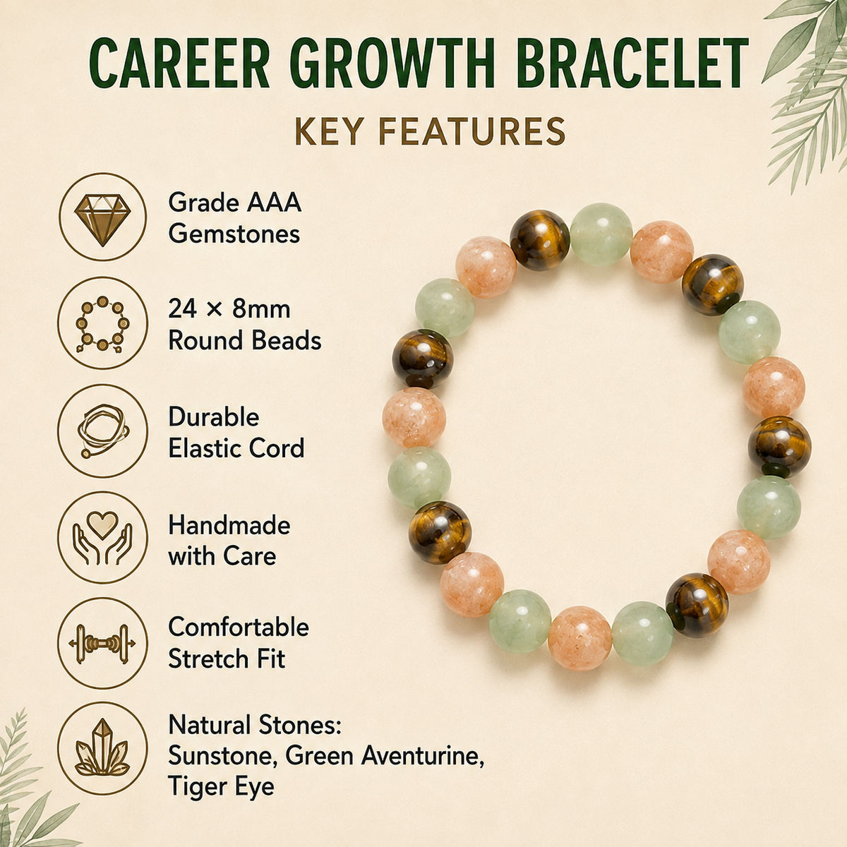 CAREER GROWTH/NEW OPPORTUNITY Crystal Bracelet for Student.