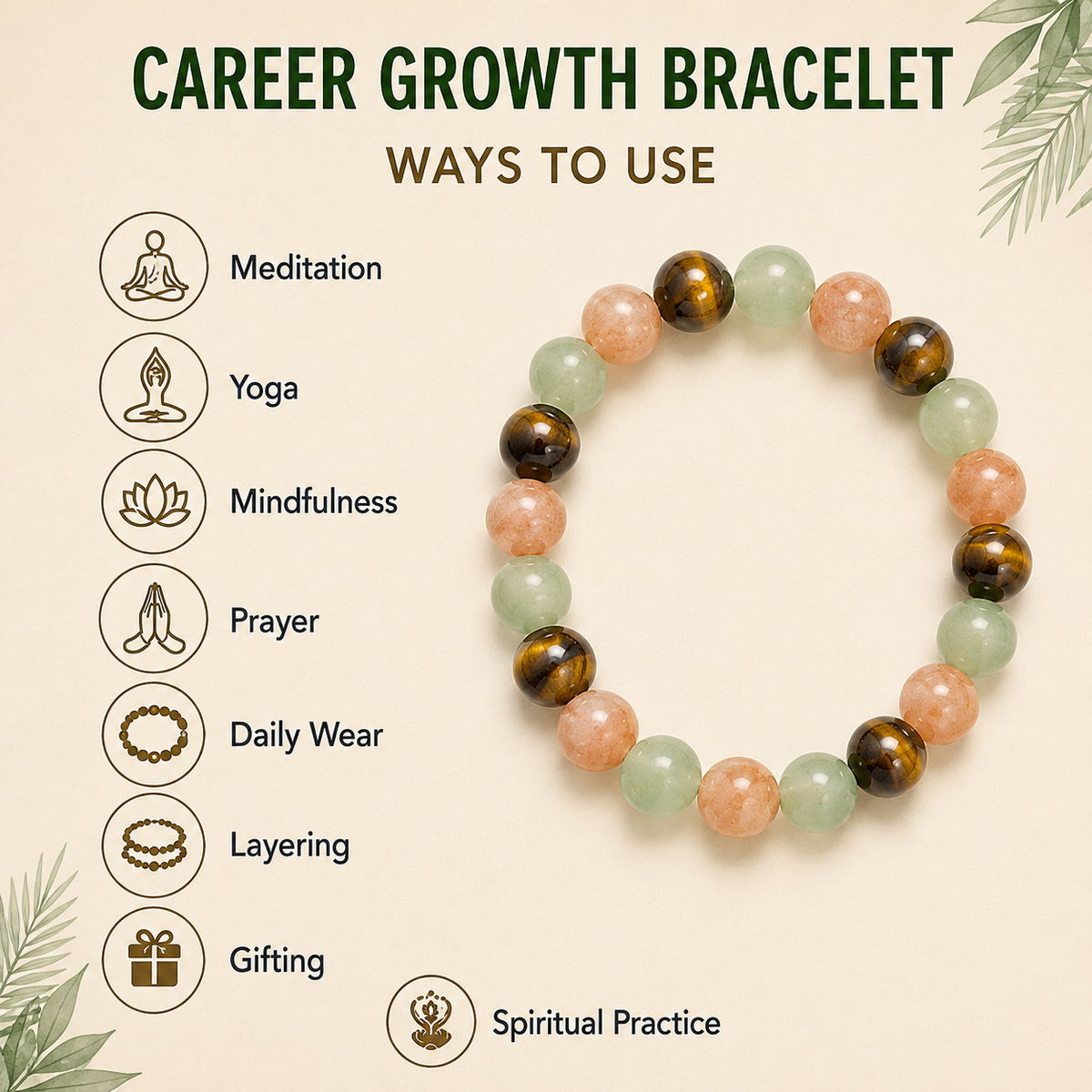CAREER GROWTH/NEW OPPORTUNITY Crystal Bracelet for Student.