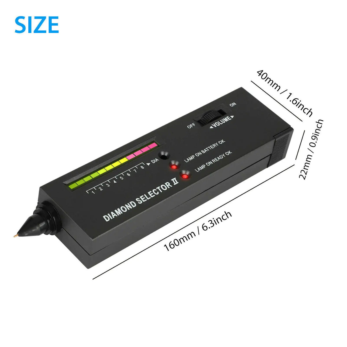 Portable Diamond Tester Selector Illuminated Jewelry Gemstone Testing Tool Kit  - US seller