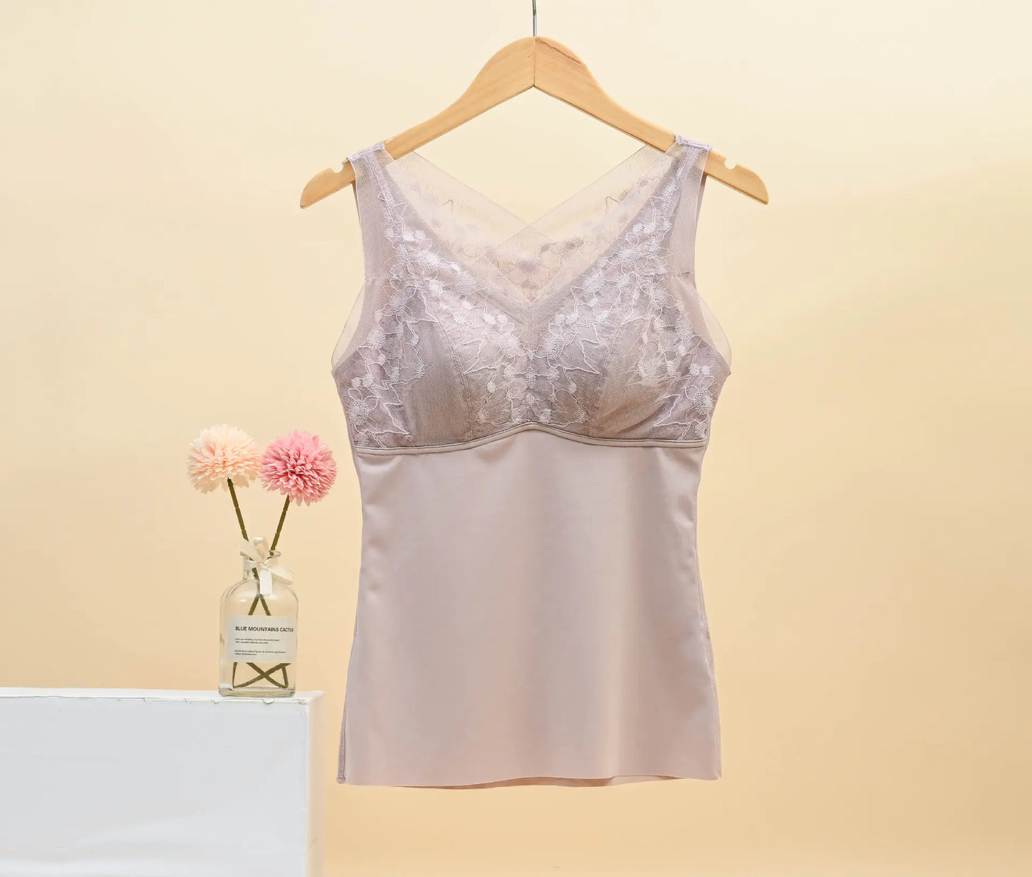 Lace French Bra for Women - Wireless and Supportive - Lingerie
