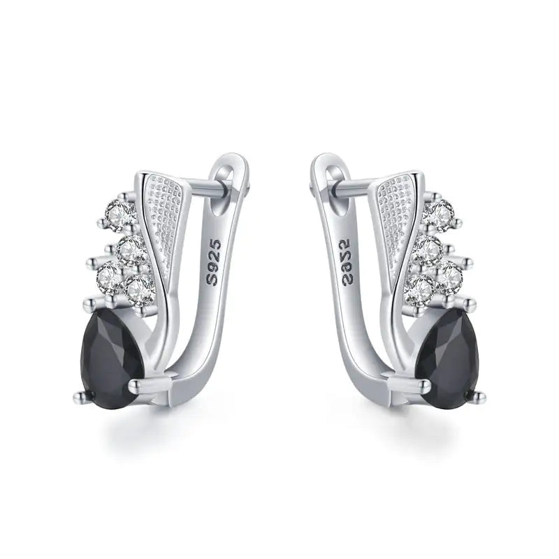 Korean Style Creative Drop-shaped Earrings Micro Rhinestone