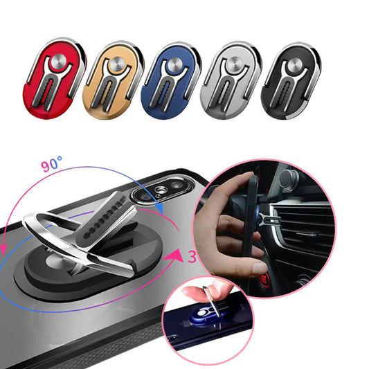Universal Phone Holder with Rotating Ring for Car Vent