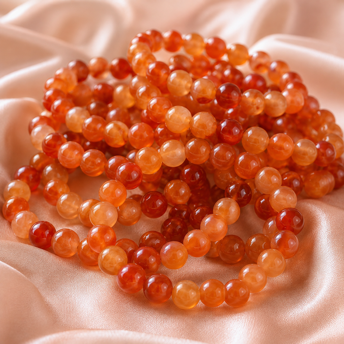Red Carnelian Bracelet | Carnelian Crystal Bracelet (Courage and Sexuality)