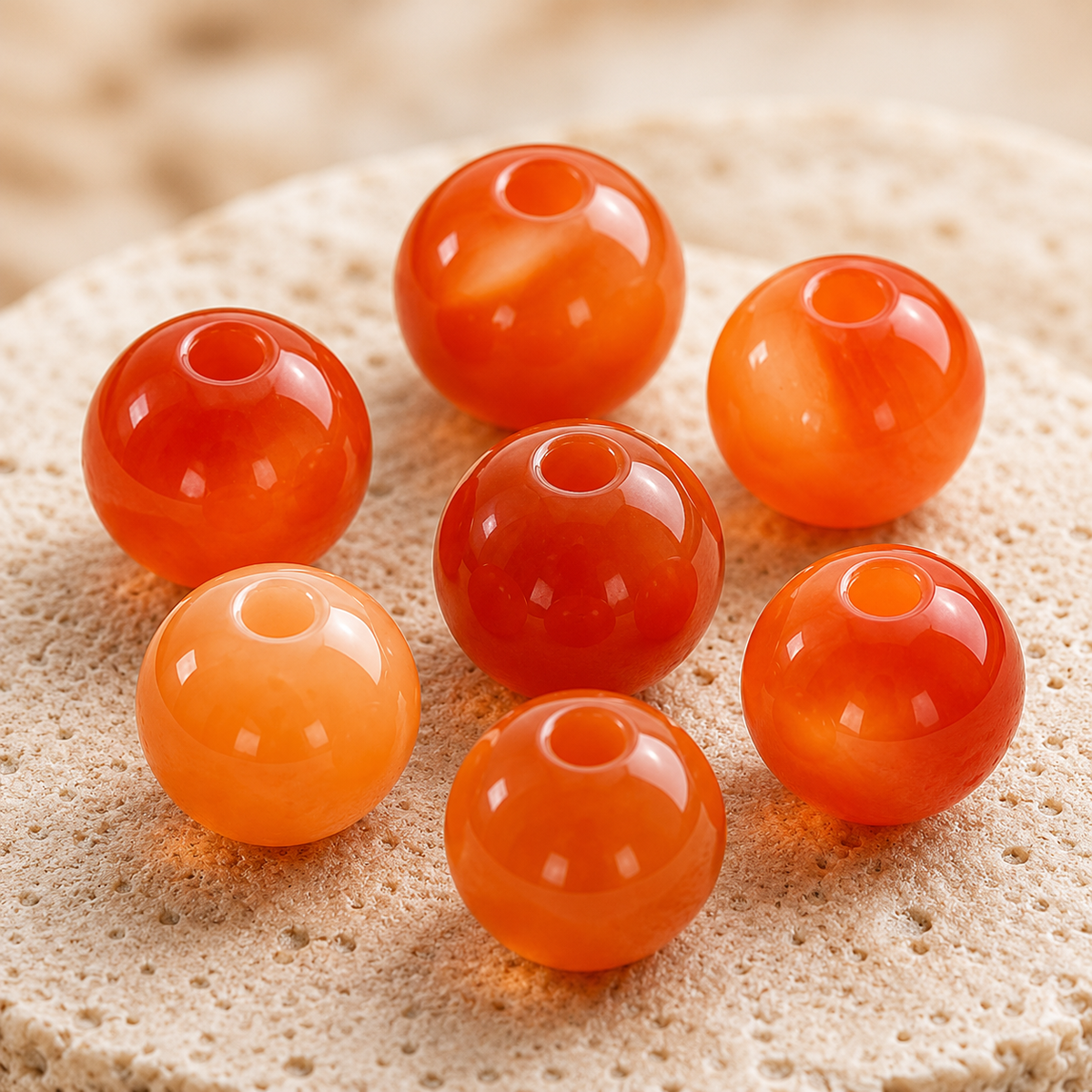 Carnelian Beads, Natural Round Crystal Beads 4mm to 12mm