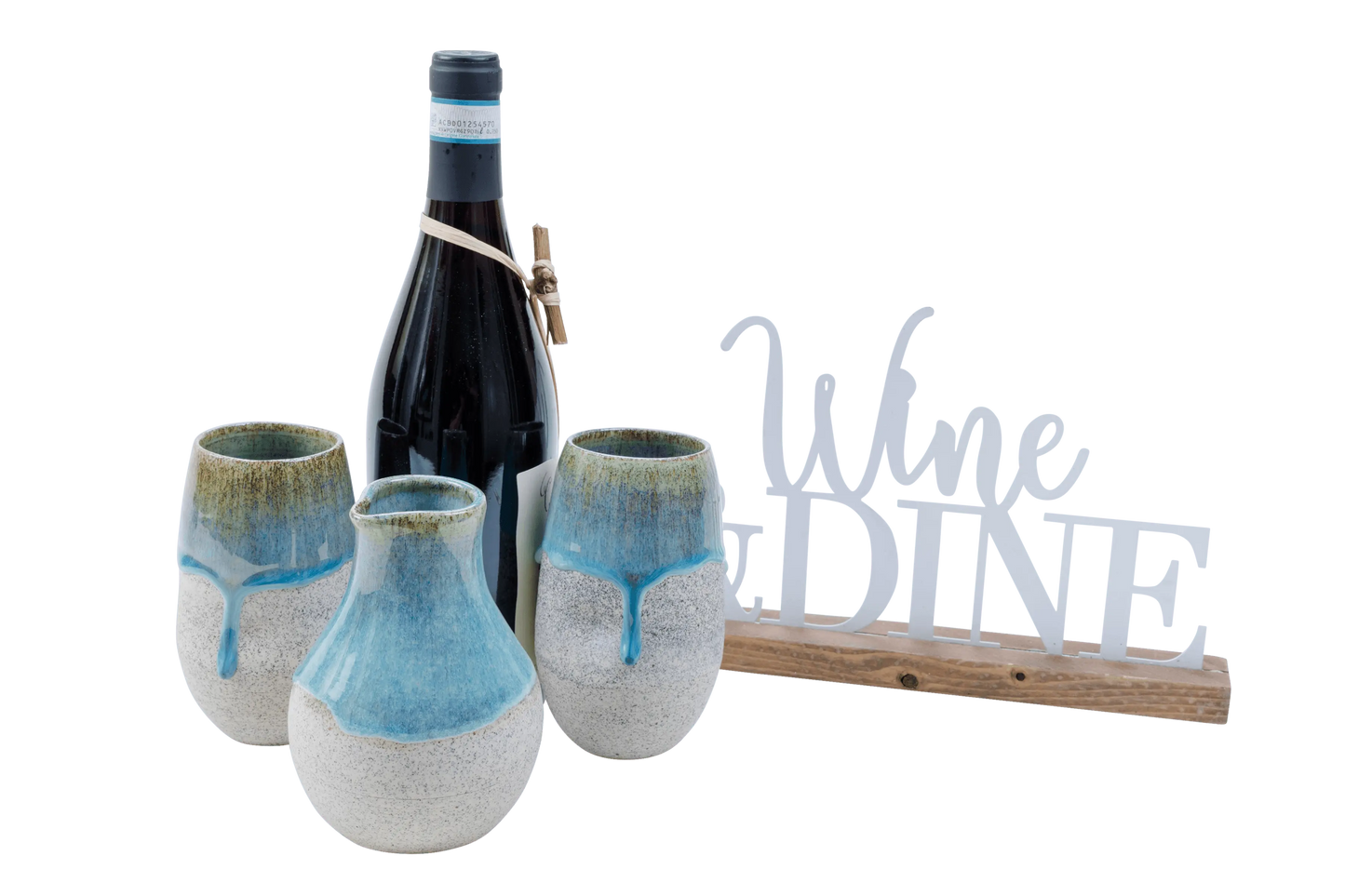 Ceramic Decanter & Goblets - Sustainable | Harmonie