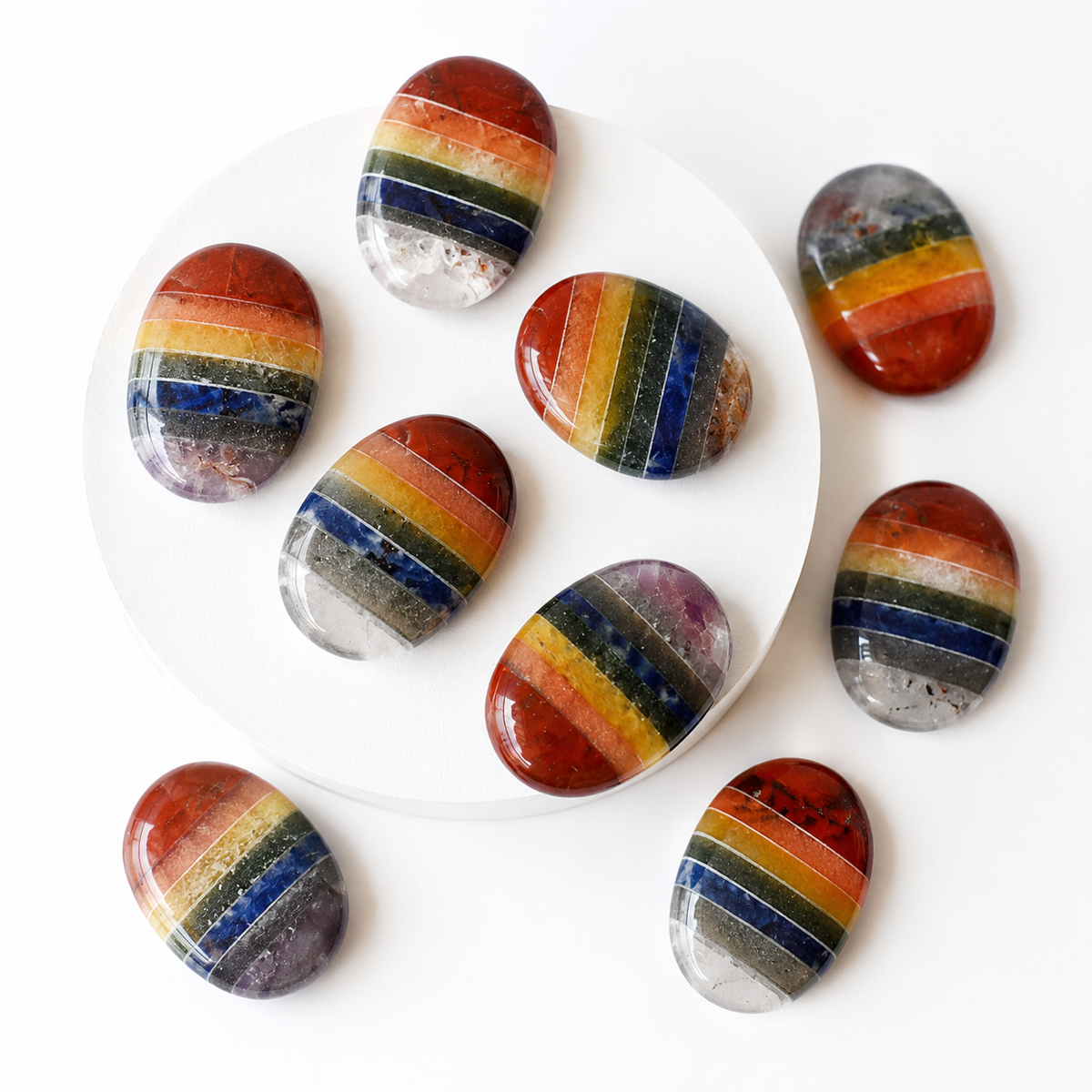Chakra Bonded Pocket Stones.