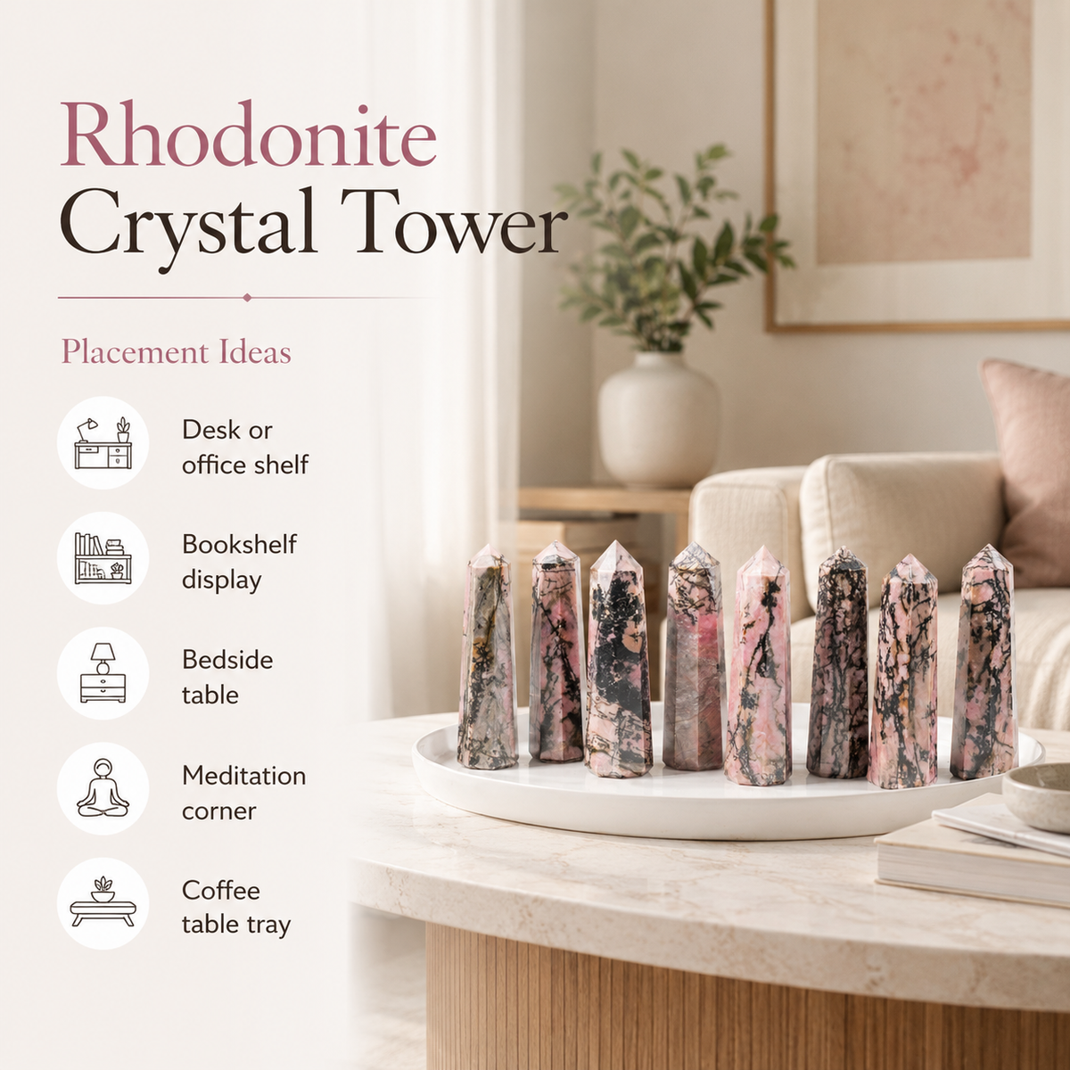 Rhodonite Tower Point (Codependency and Self-Destruction)