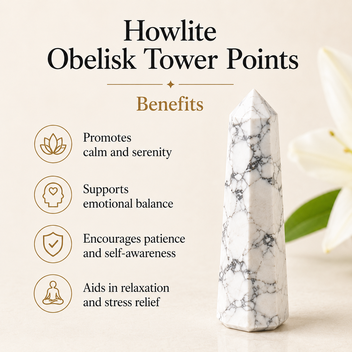 Howlite Tower Point (Knowledge and Communication)