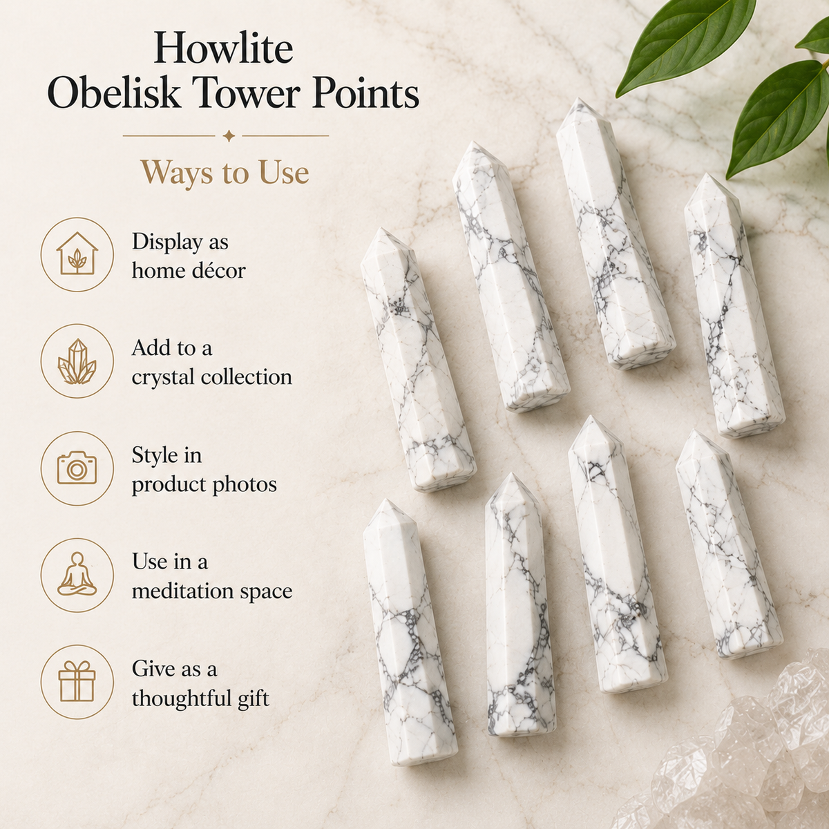 Howlite Tower Point (Knowledge and Communication)