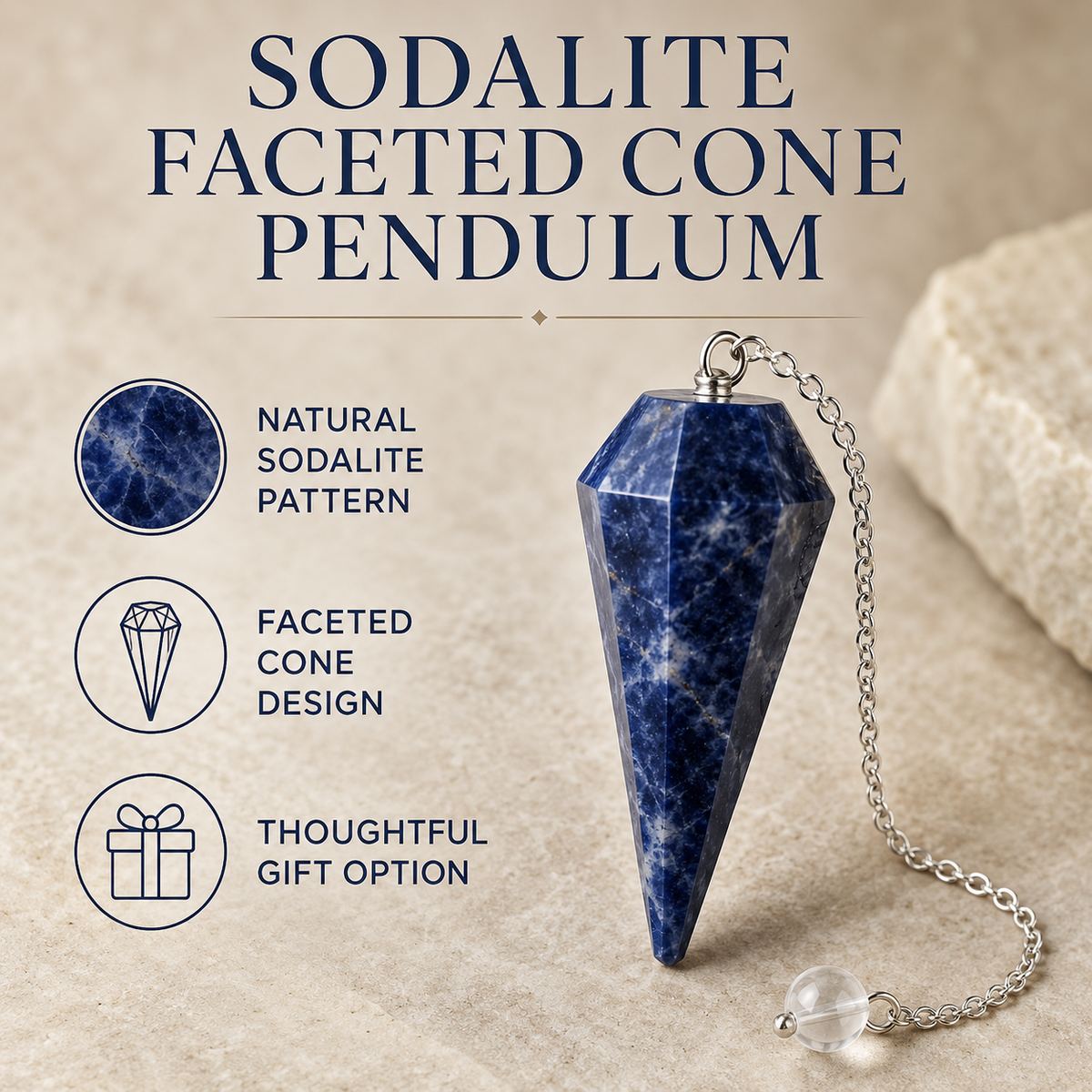 Sodalite Pendulum (Intuition and Truth)