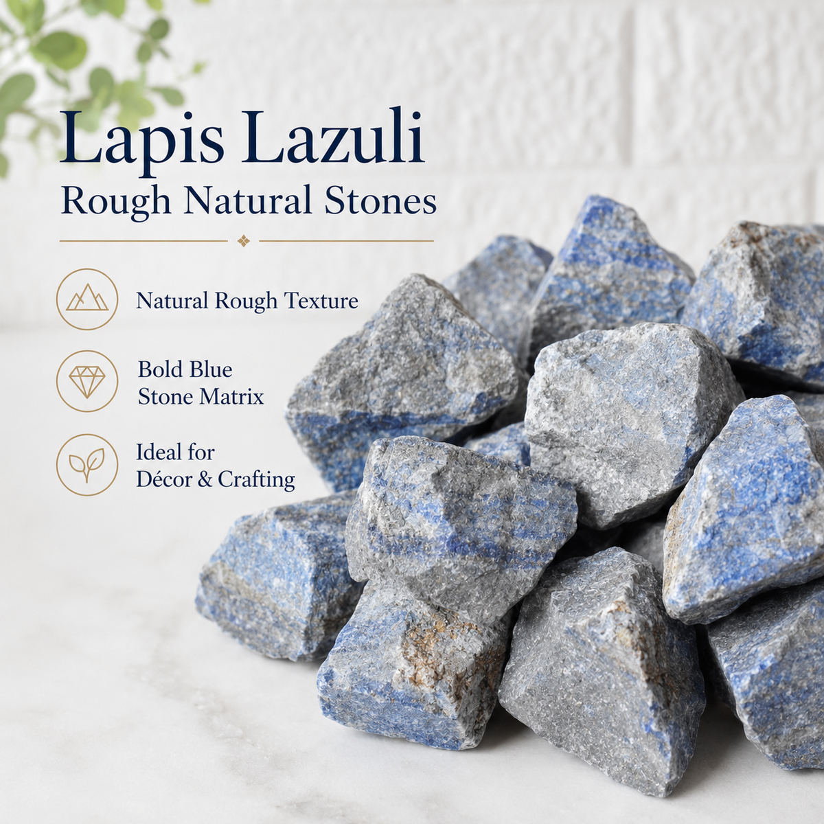 Lapis Lazuli Rough Rocks (Intellect and Truth)