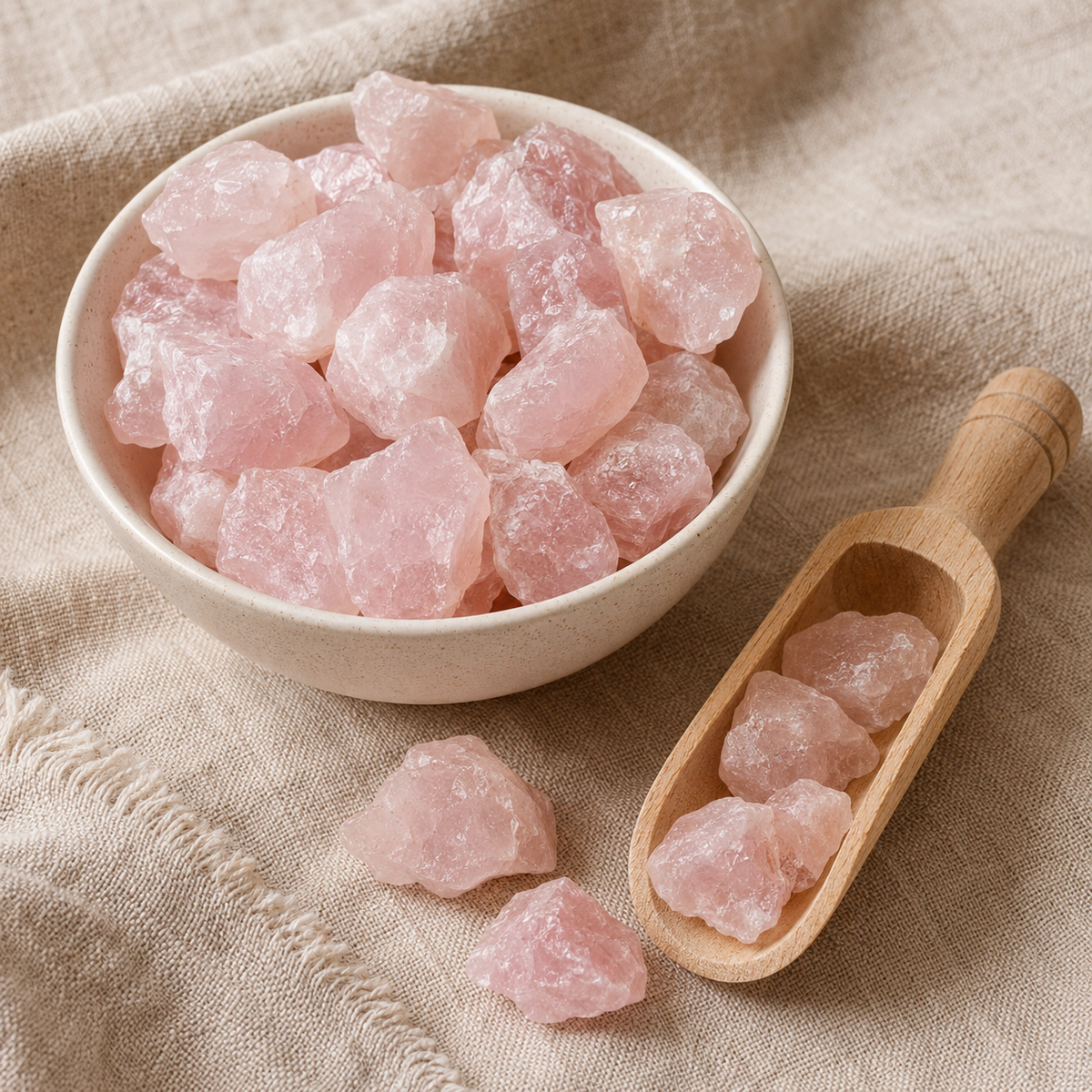 Rose Quartz Rough Rocks (Support Emotional and Boost Feelings Of Peace)