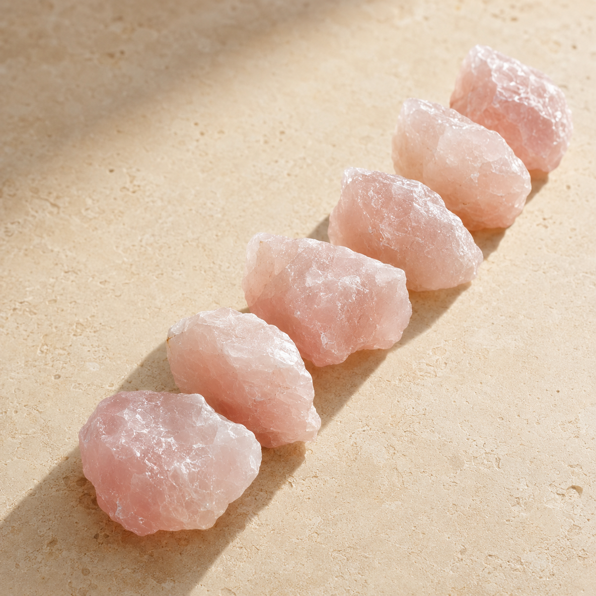 Rose Quartz Rough Rocks (Support Emotional and Boost Feelings Of Peace)