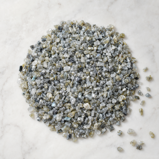 Raw Labradorite Crystal Chips.