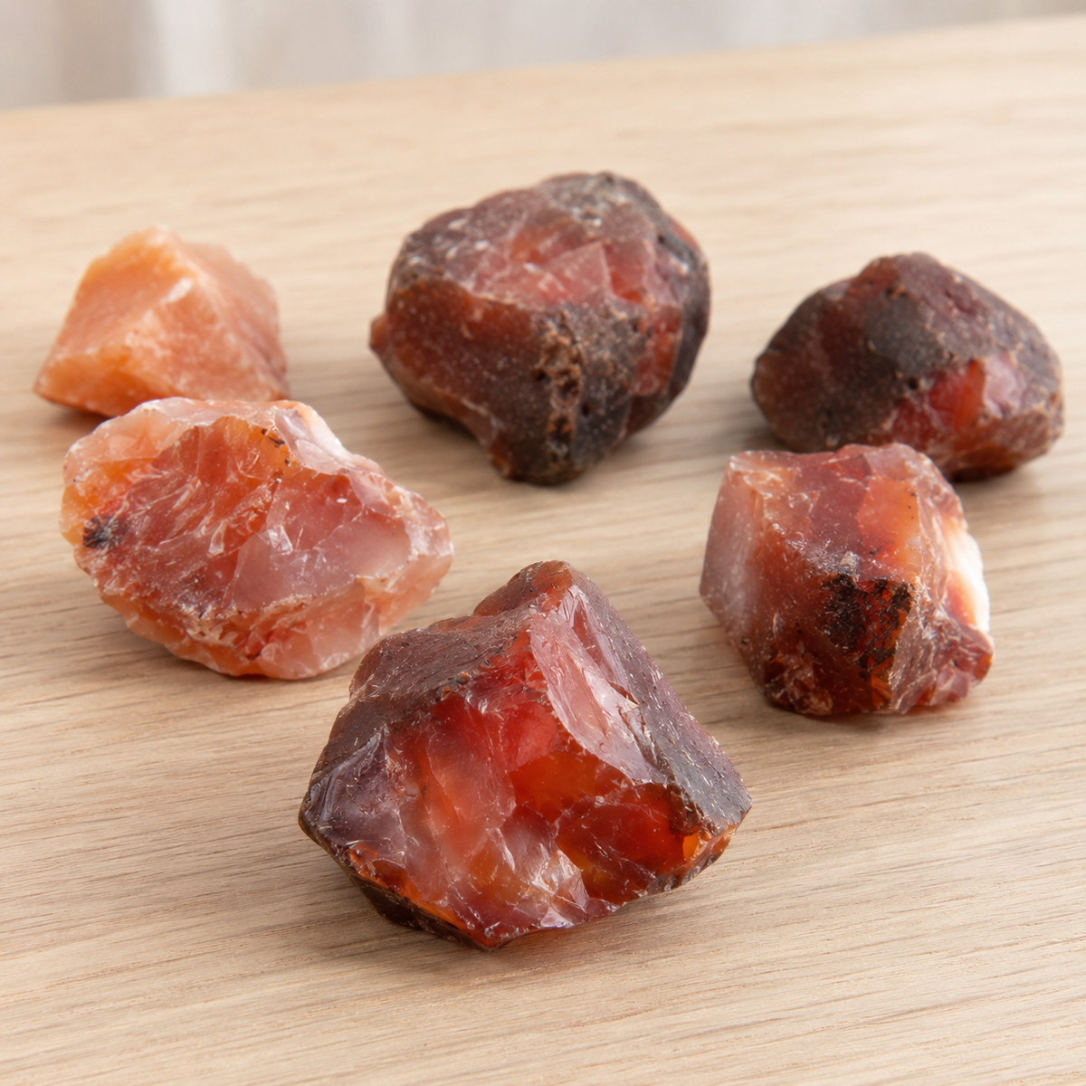 Carnelian Rough Rocks (Motivation and Stimulates Creativity)