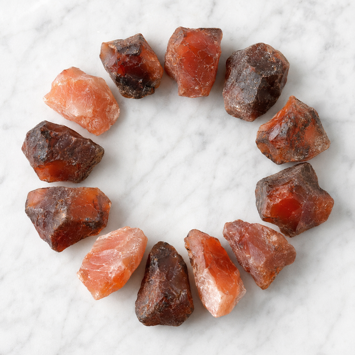 Carnelian Rough Rocks (Motivation and Stimulates Creativity)