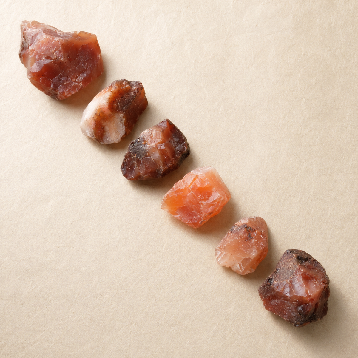 Carnelian Rough Rocks (Motivation and Stimulates Creativity)