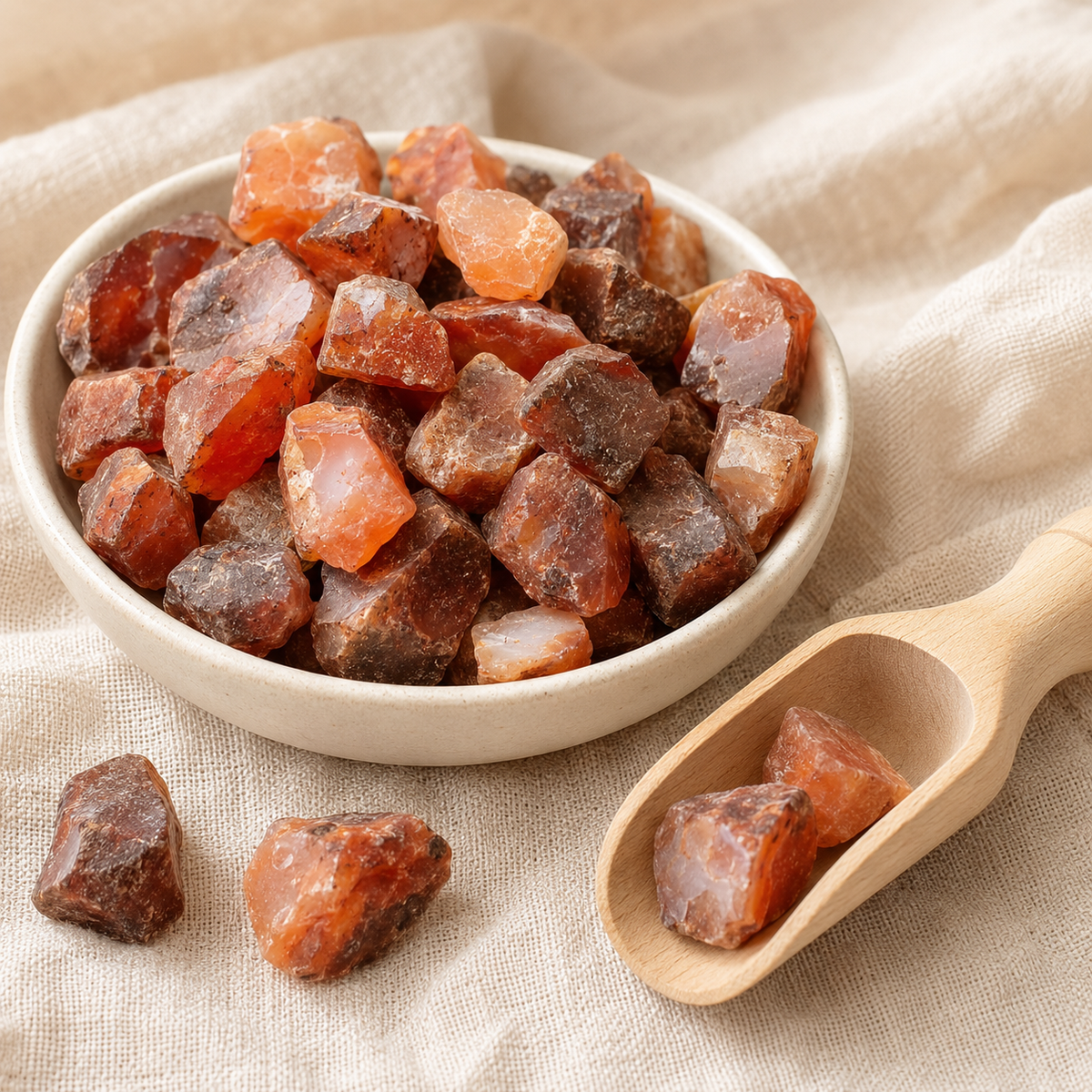 Carnelian Rough Rocks (Motivation and Stimulates Creativity)