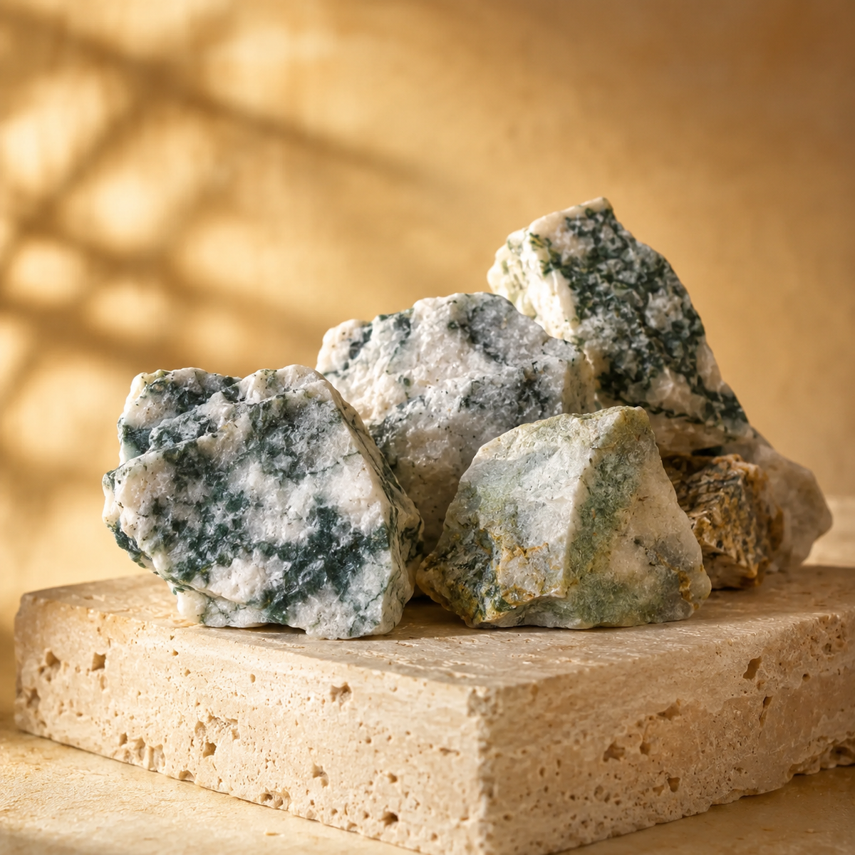 Tree Agate Rough Rocks (Trust and Self-Discipline)