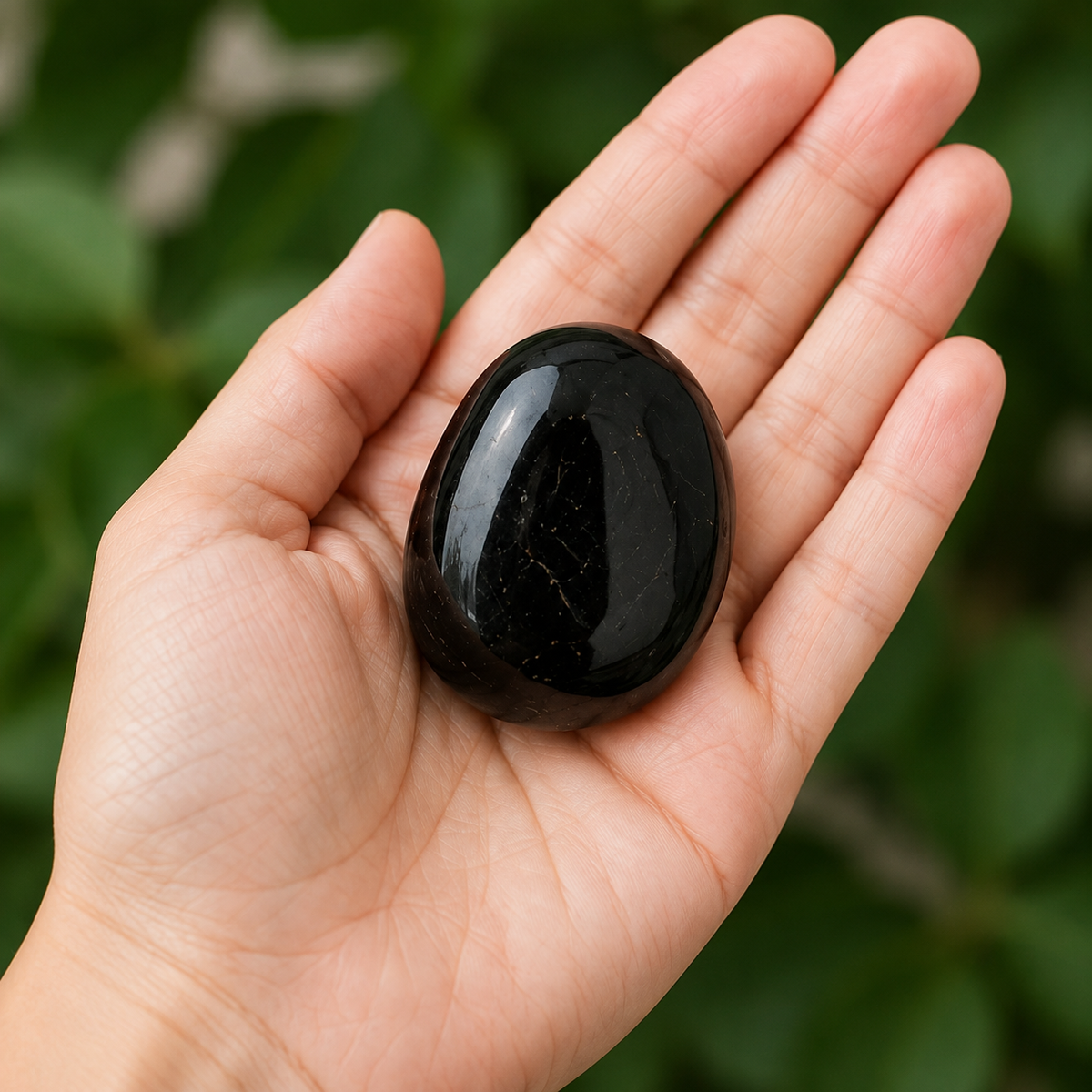 Black Tourmaline Tumbled Crystals (Strength and Protection)