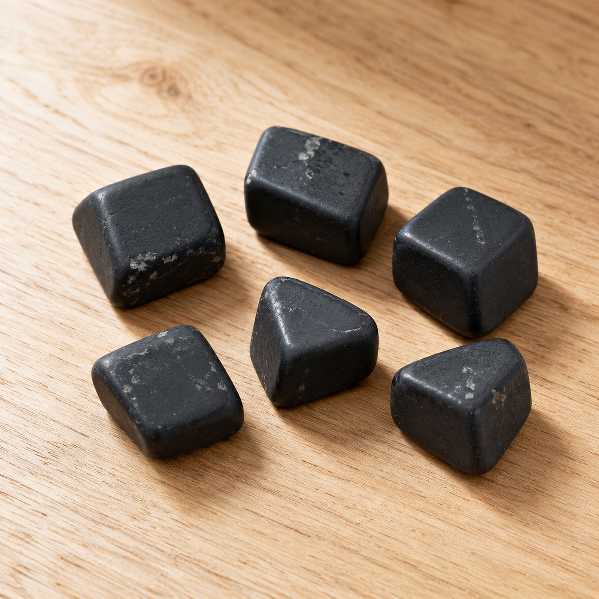 Black Shungite Tumbled Crystals (Elimination Toxins and Clarity )