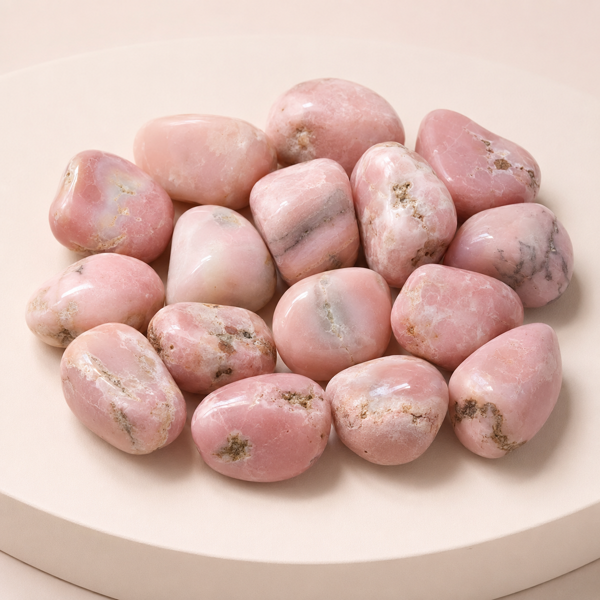 Pink Opal Tumbled Crystals (Mastering Fear and Wisdom)