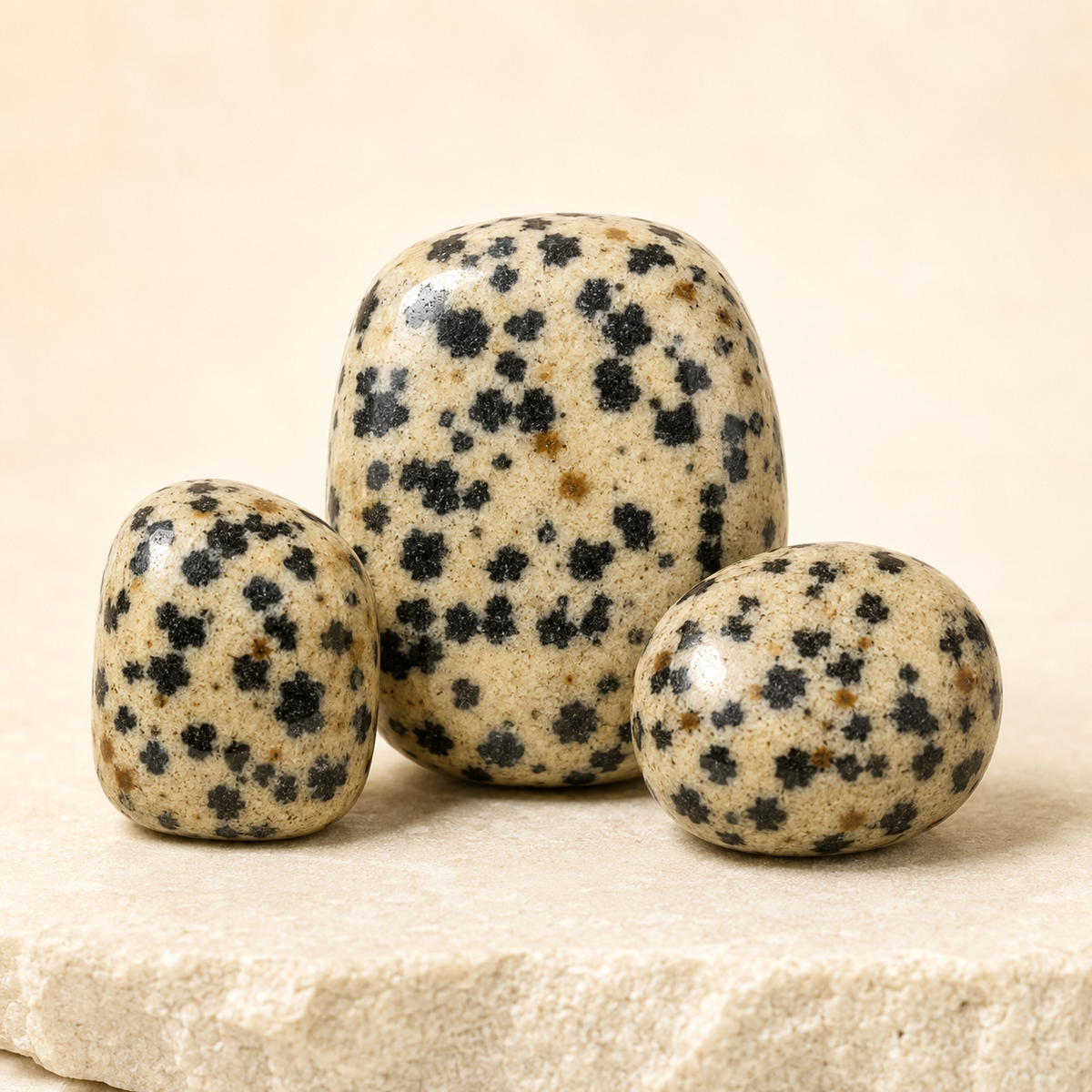 Dalmatian Jasper Tumbled Crystals (Luck And Good Fortune and Manifestation)