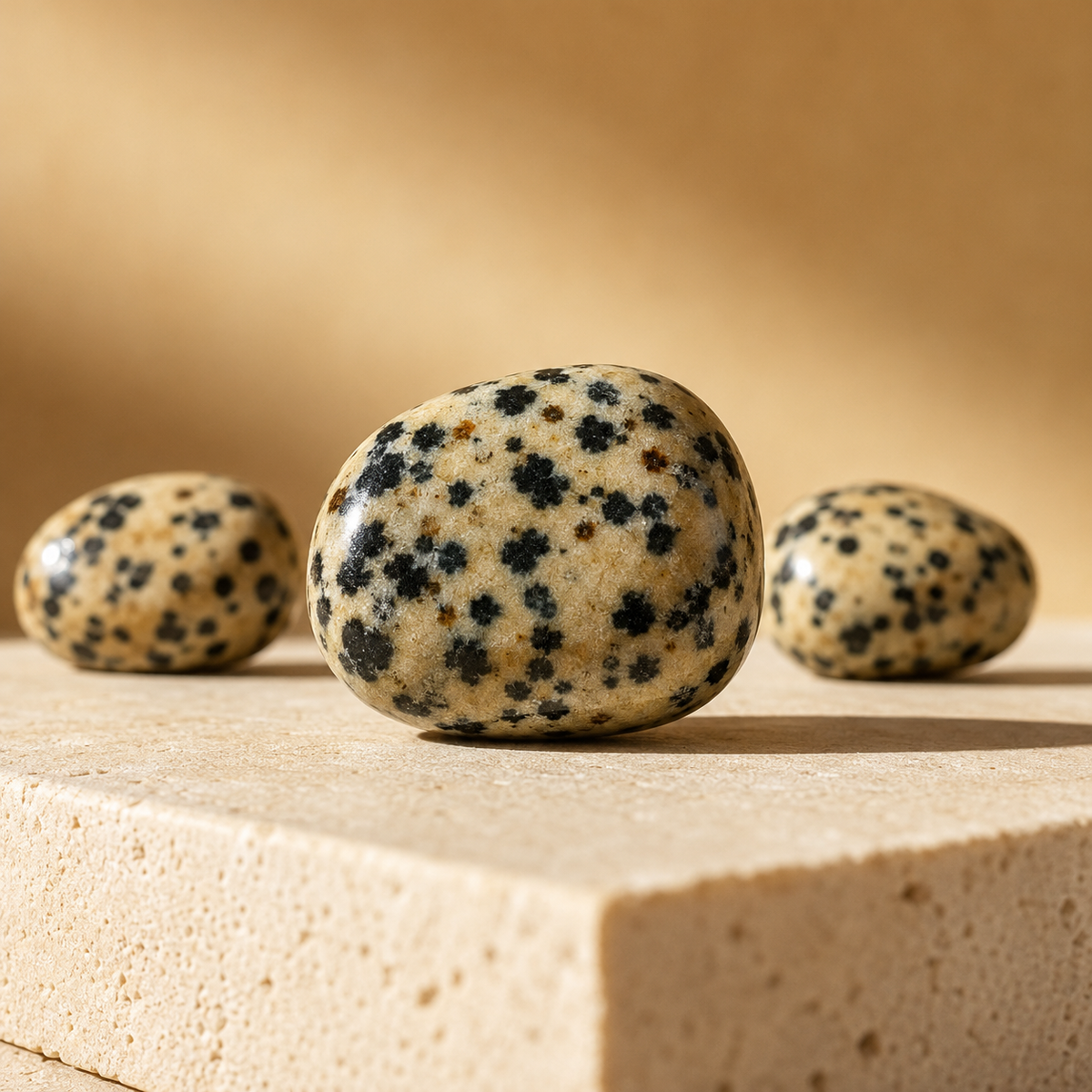 Dalmatian Jasper Tumbled Crystals (Luck And Good Fortune and Manifestation)