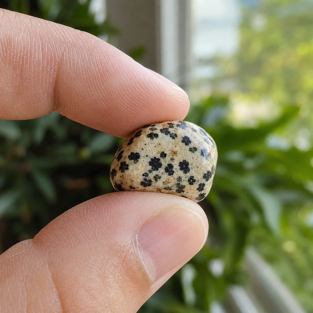 Dalmatian Jasper Tumbled Crystals (Luck And Good Fortune and Manifestation)