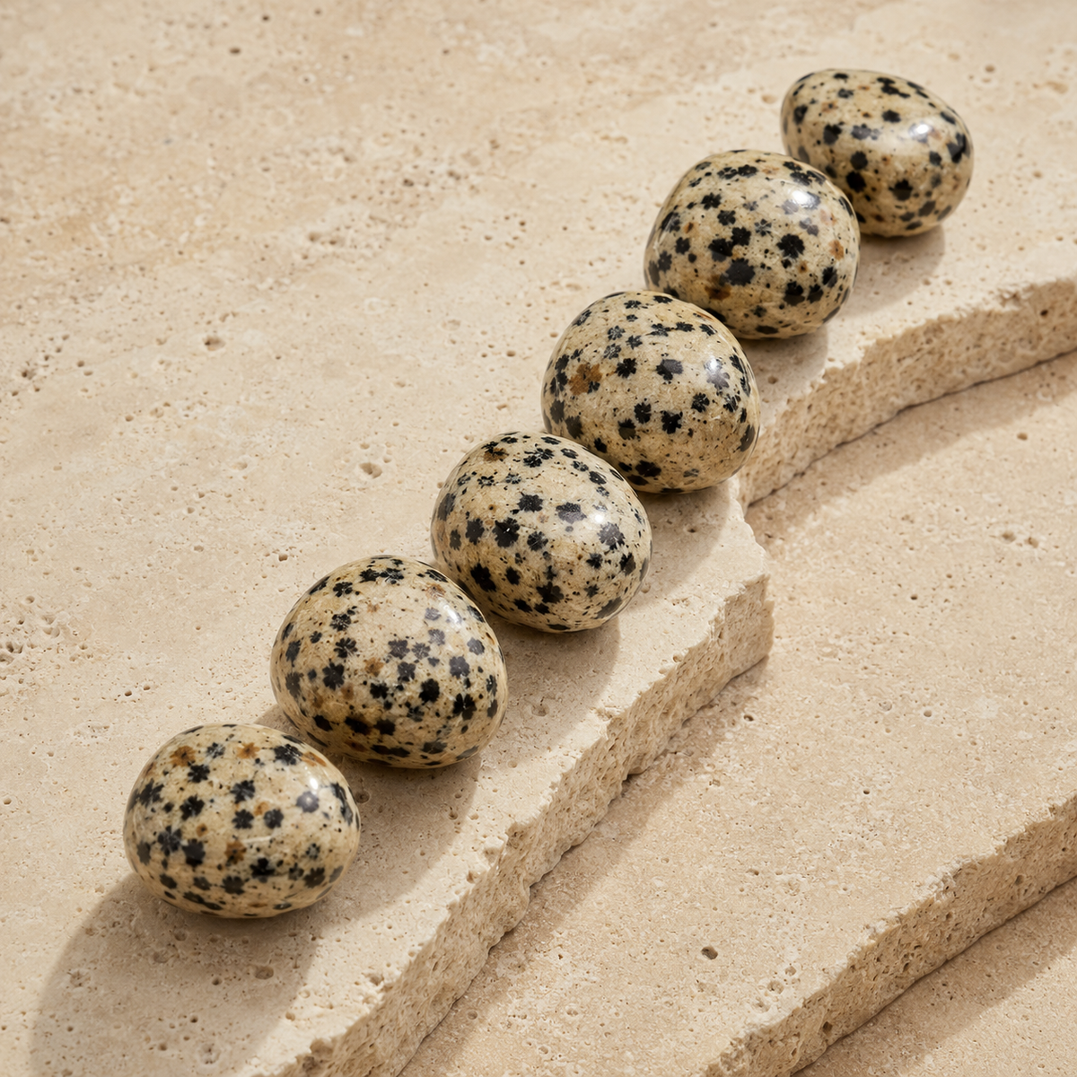 Dalmatian Jasper Tumbled Crystals (Luck And Good Fortune and Manifestation)