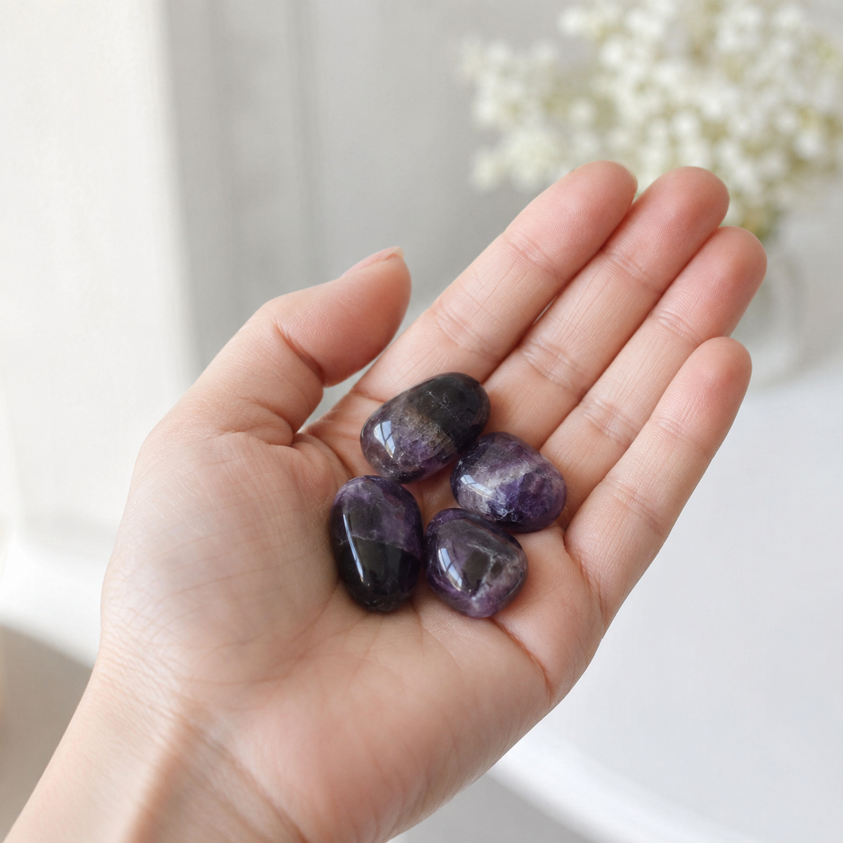 Amethyst Tumbled Crystals (Trust and Grace)