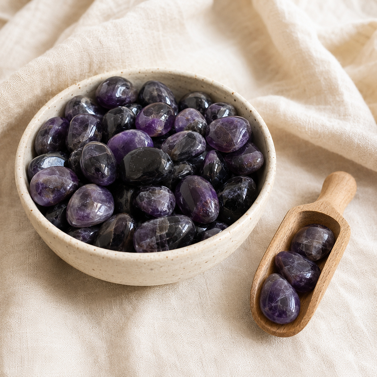 Amethyst Tumbled Crystals (Trust and Grace)