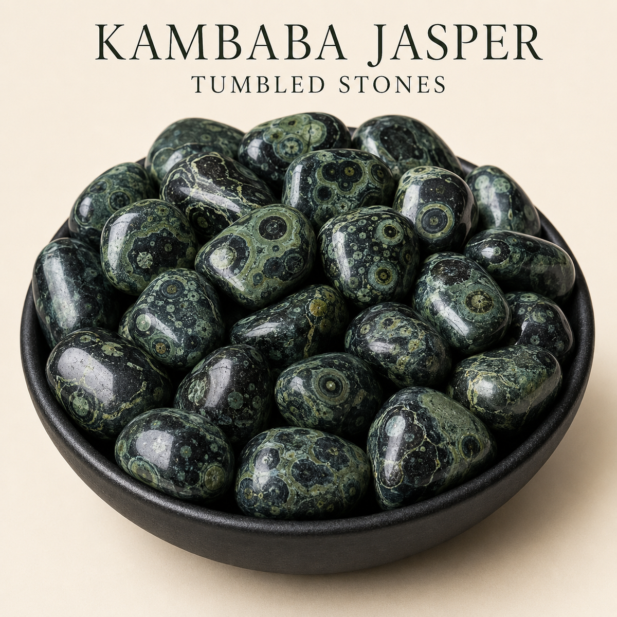 Kambaba Jasper Tumbled Crystals (Growth and Self Discovery)