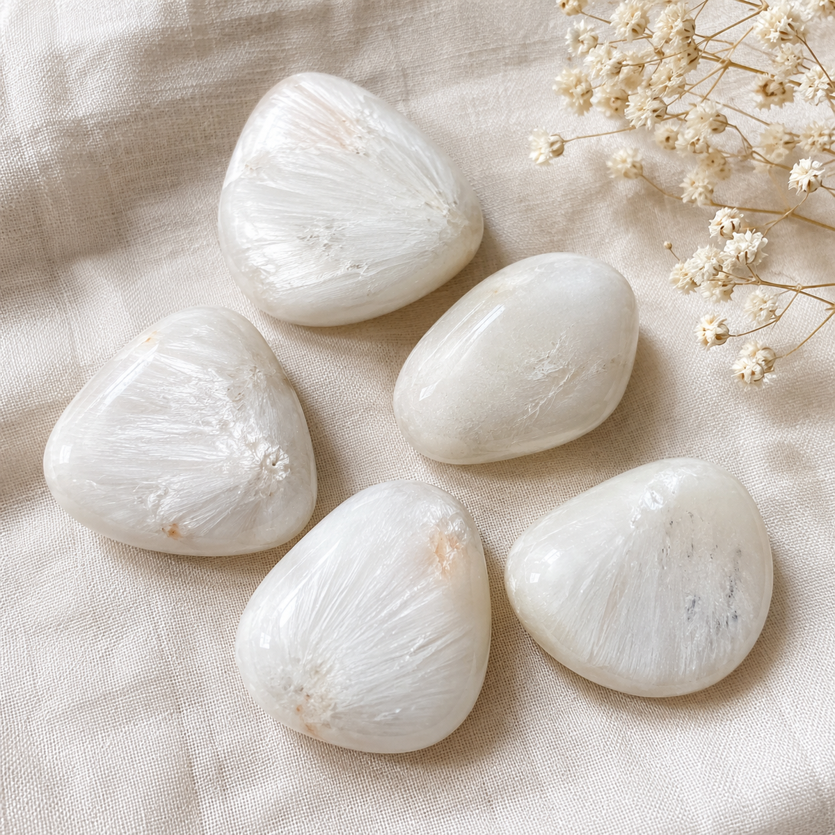 Scolecite Tumbled Crystals (Expanded Awareness and Intuition)