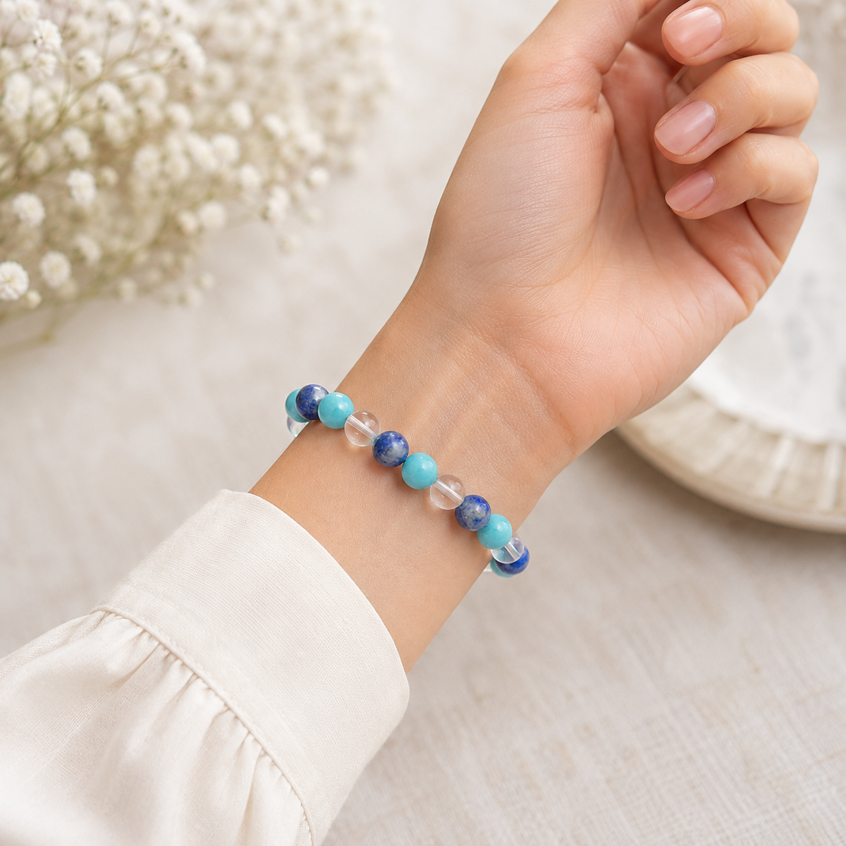Enhance Logic, Efficiency & Social Communication Crystal Bracelet.
