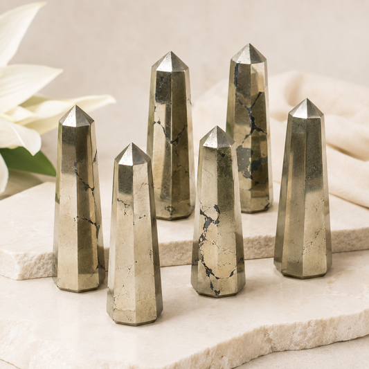 Pyrite Tower Point (Creativity and Strength)