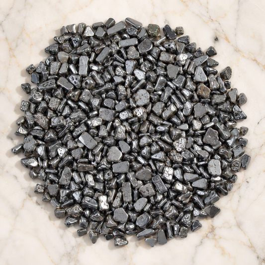 Raw Pyrite Crystal Chips.