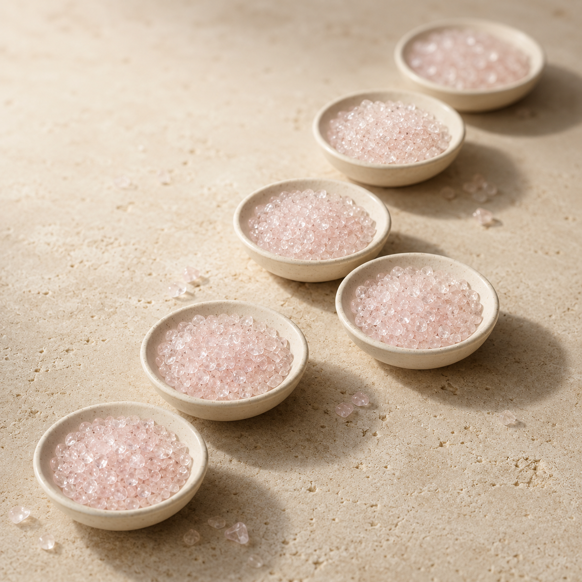Rose Quartz Gemstone Chips (Inner Healing and Feelings Of Peace)
