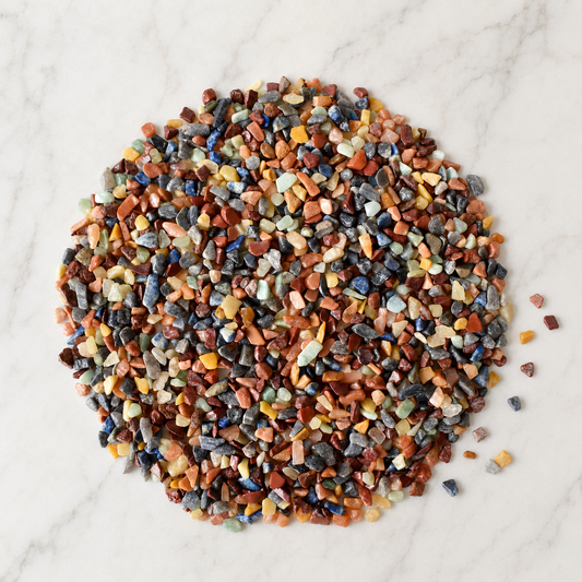 Raw Mix Agate Crystal Chips, Undrilled Gemstone Chips in a Pack size 4oz, 1/2lb, 1lb