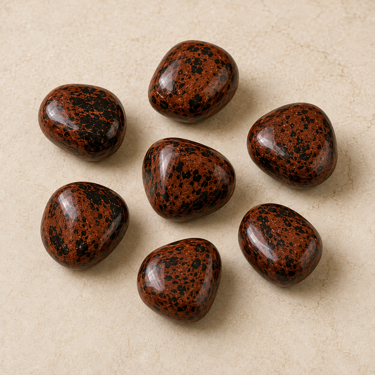 Mahogany Obsidian Tumbled Crystals (Sexuality and Gentle Self-Expression)