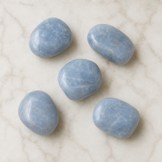 Angelite Tumbled Crystals (Calming and Soothing)